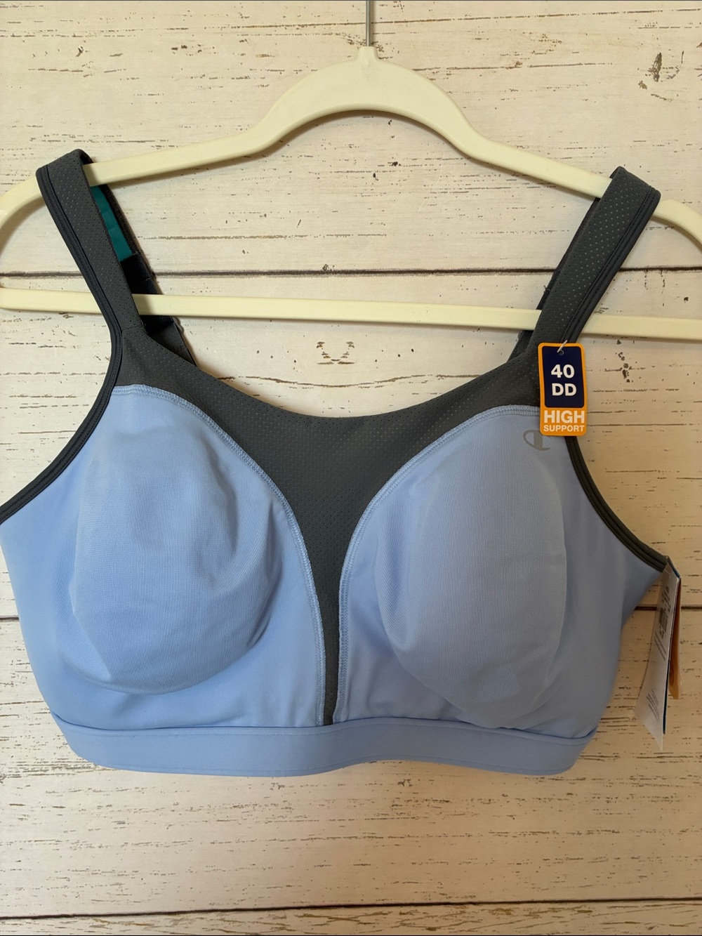 Champion Blue Spot Comfort High Support  Sports Bra, sz 40DD, NWT